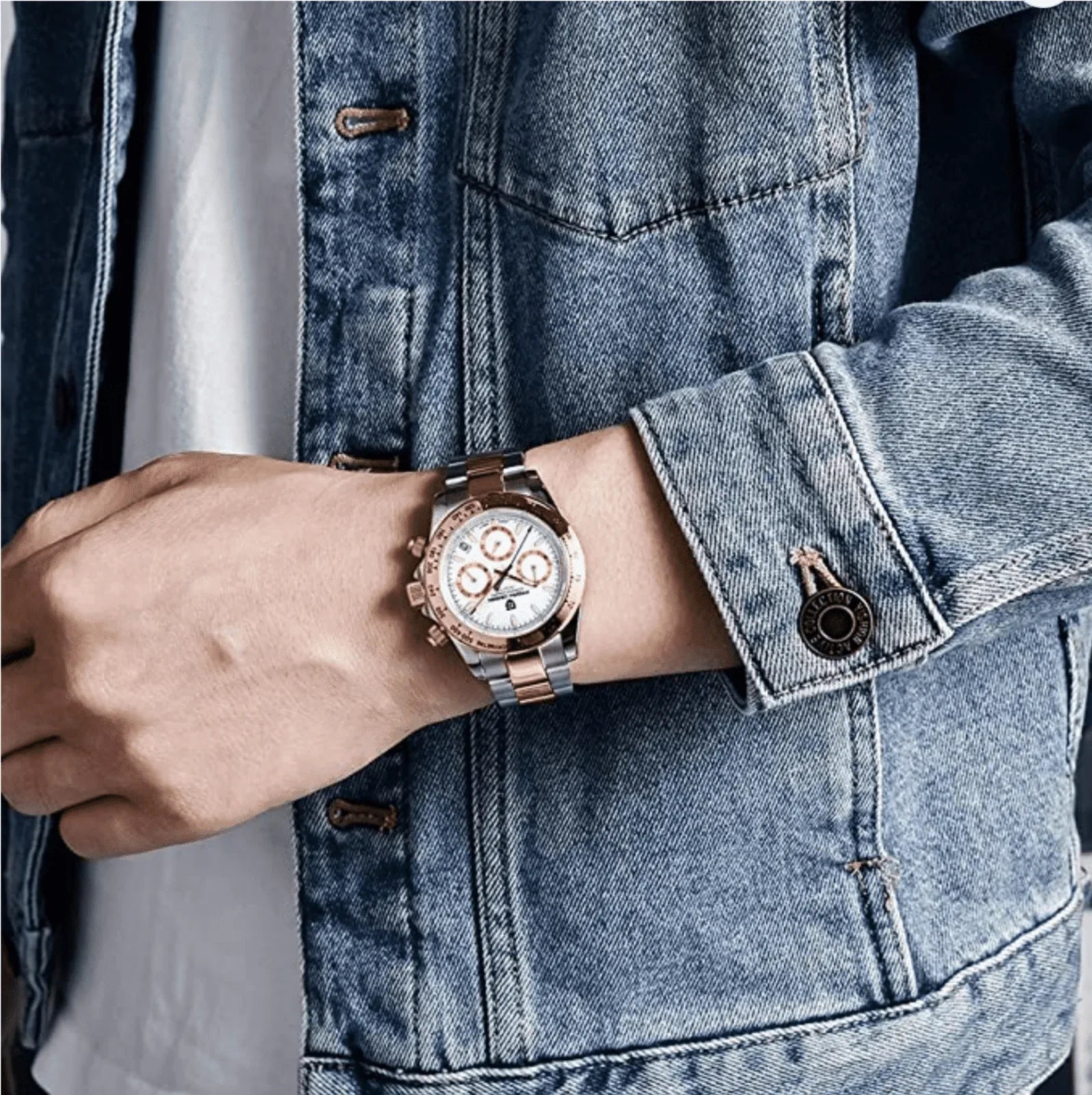 Pagani Design PD-1644 Daytona Chronograph Luxury Meca-quartz Movement (Japanese VK63) | Stainless Steel Men's 40MM Watch - DREAM WATCHES