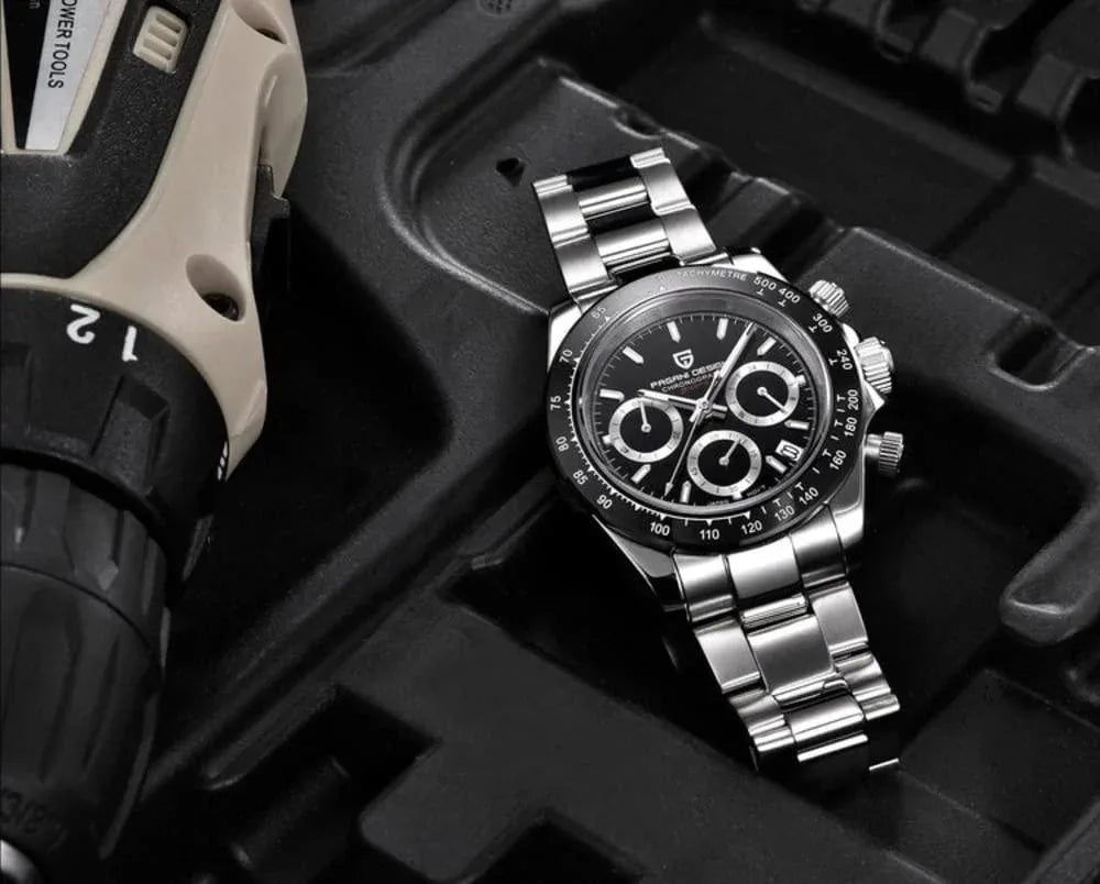 Pagani Design PD-1644 Daytona Chronograph Luxury Meca-quartz Movement (Japanese VK63) | Stainless Steel Men's 40MM Watch - DREAM WATCHES