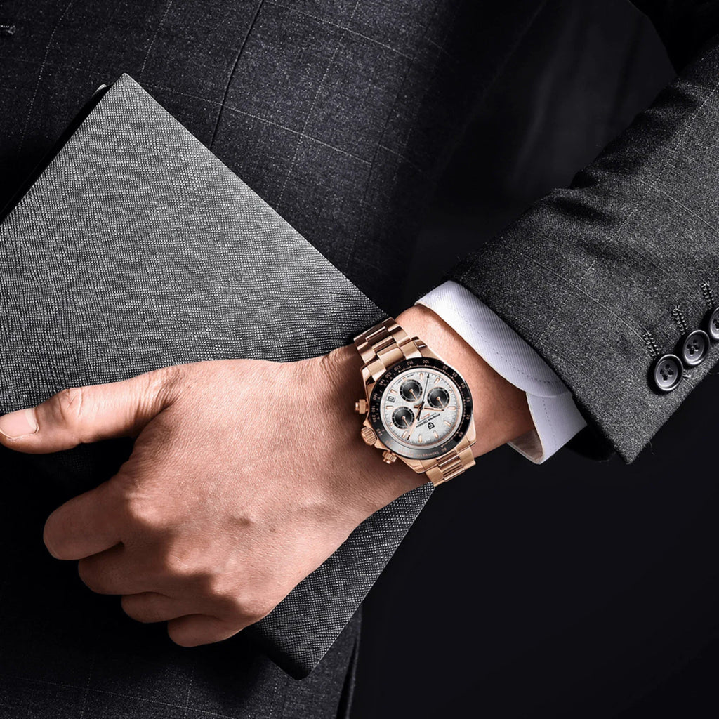 Pagani Design PD-1644 | Luxury | Meca-quartz Movement (SeikoVK63) | Stainless Steel Men's 40MM Watch (Daytona) - DREAM WATCHES