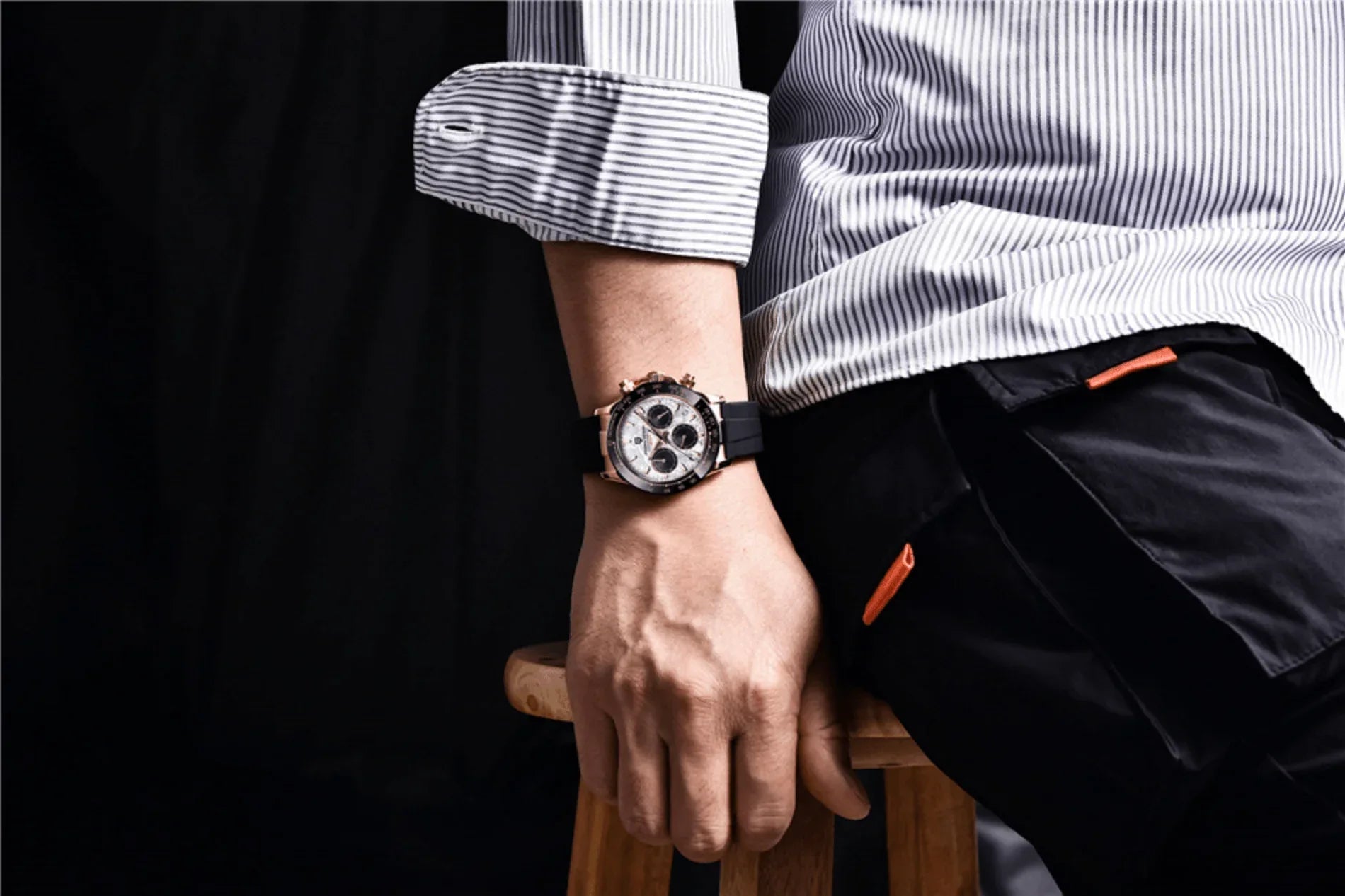 Pagani Design PD-1644 | Luxury | Meca-quartz Movement (SeikoVK63) | Stainless Steel Men's 40MM Watch (Daytona) - DREAM WATCHES