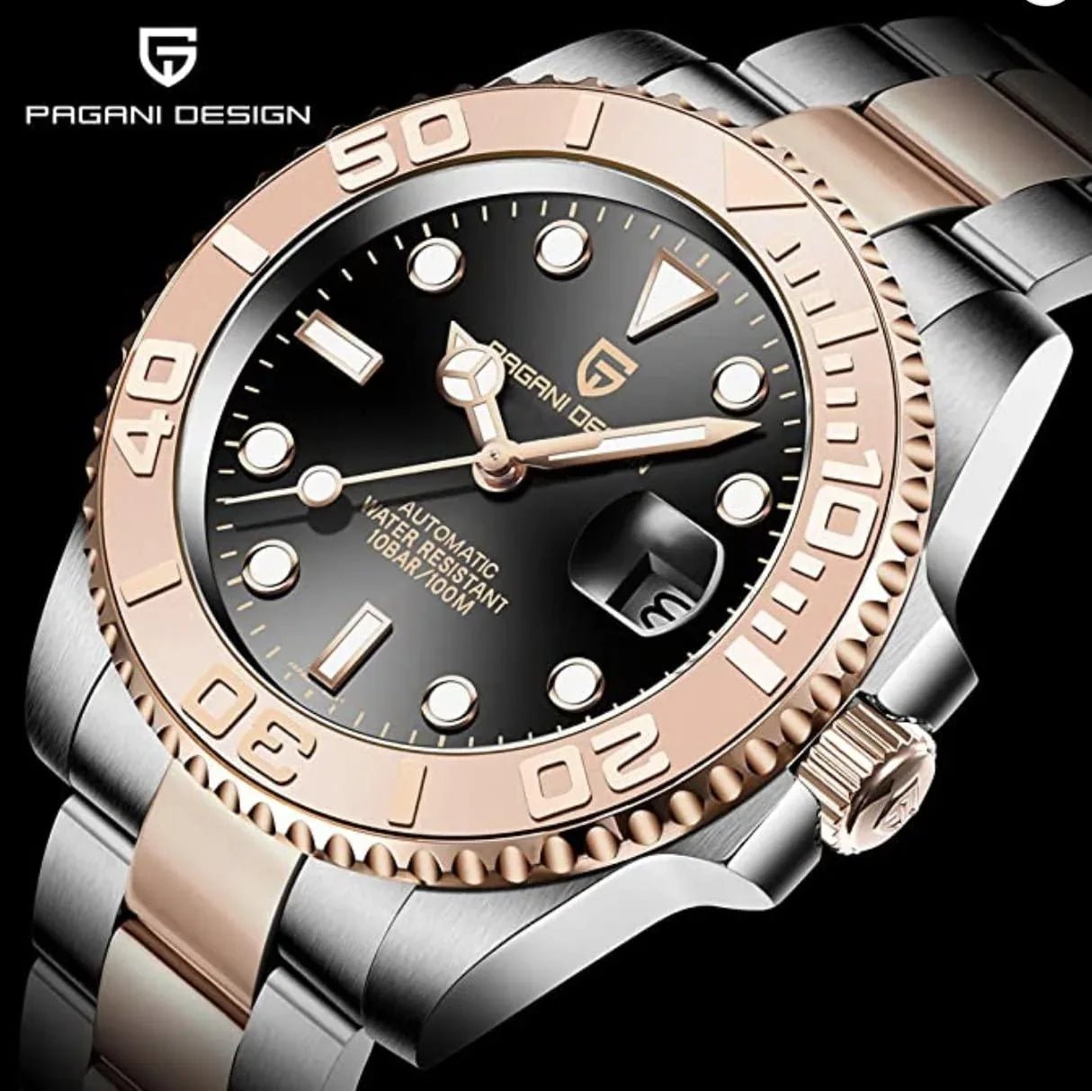 Pagani Design PD-1651 40mm Mens Automatic Waterproof Mechanical Watch with Yatch-Master Hommage - DREAM WATCHES