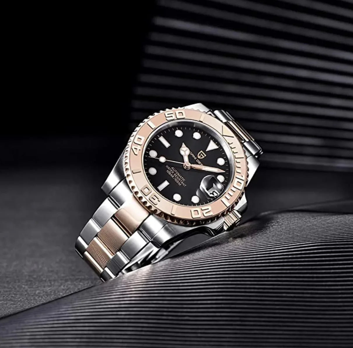 Pagani Design PD-1651 40mm Mens Automatic Waterproof Mechanical Watch with Yatch-Master Hommage - DREAM WATCHES