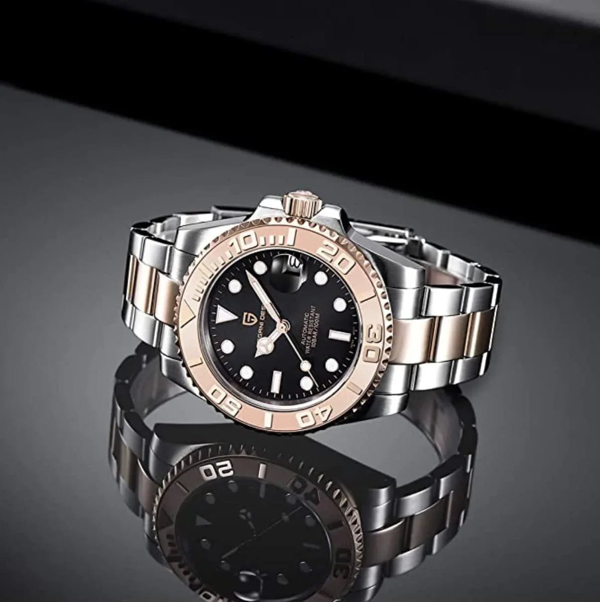 Pagani Design PD-1651 40mm Mens Automatic Waterproof Mechanical Watch with Yatch-Master Hommage - DREAM WATCHES