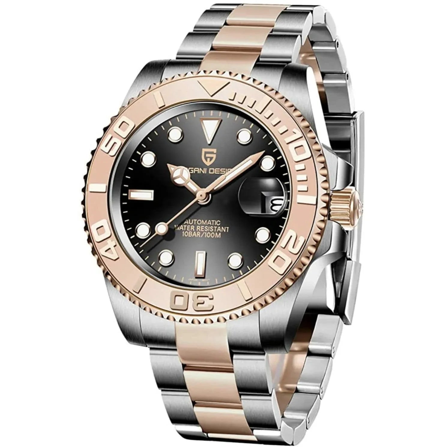 Pagani Design PD-1651 40mm Mens Automatic Waterproof Mechanical Watch with Yatch-Master Hommage - DREAM WATCHES