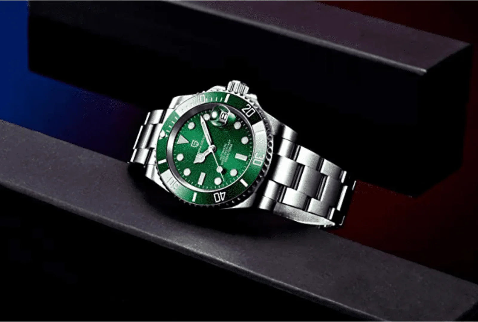 Pagani Design PD-1661 Waterproof Mechanical Automatic Watch Stainless Steel Men's 40MM Watch "Hulk" - DREAM WATCHES