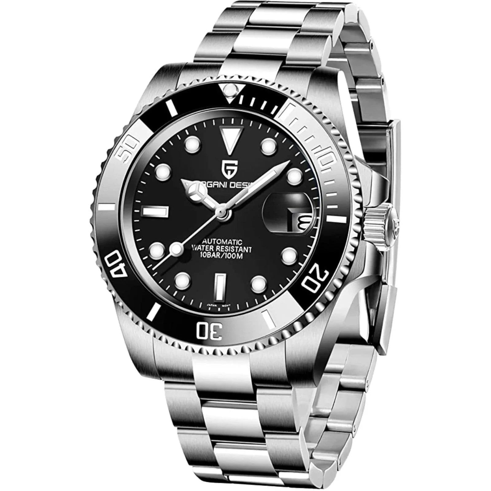 Pagani Design PD-1661 Waterproof Mechanical Automatic Watch Stainless Steel Men's 40MM Watch (Submariner) - DREAM WATCHES