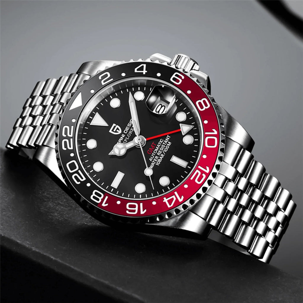 Pagani Design PD-1662 Waterproof Mechanical Automatic Watch Stainless Steel Men's 40MM Watch (Coke - Jubilee Bracelet) - DREAM WATCHES