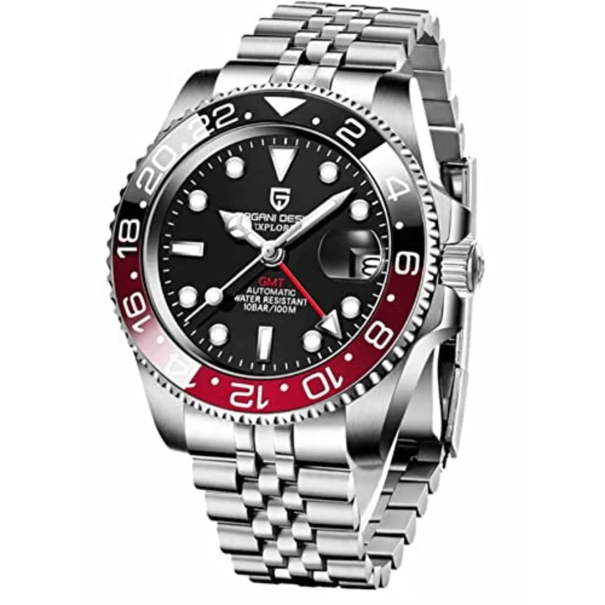 Pagani Design PD-1662 Waterproof Mechanical Automatic Watch Stainless Steel Men's 40MM Watch (Coke - Jubilee Bracelet) - DREAM WATCHES