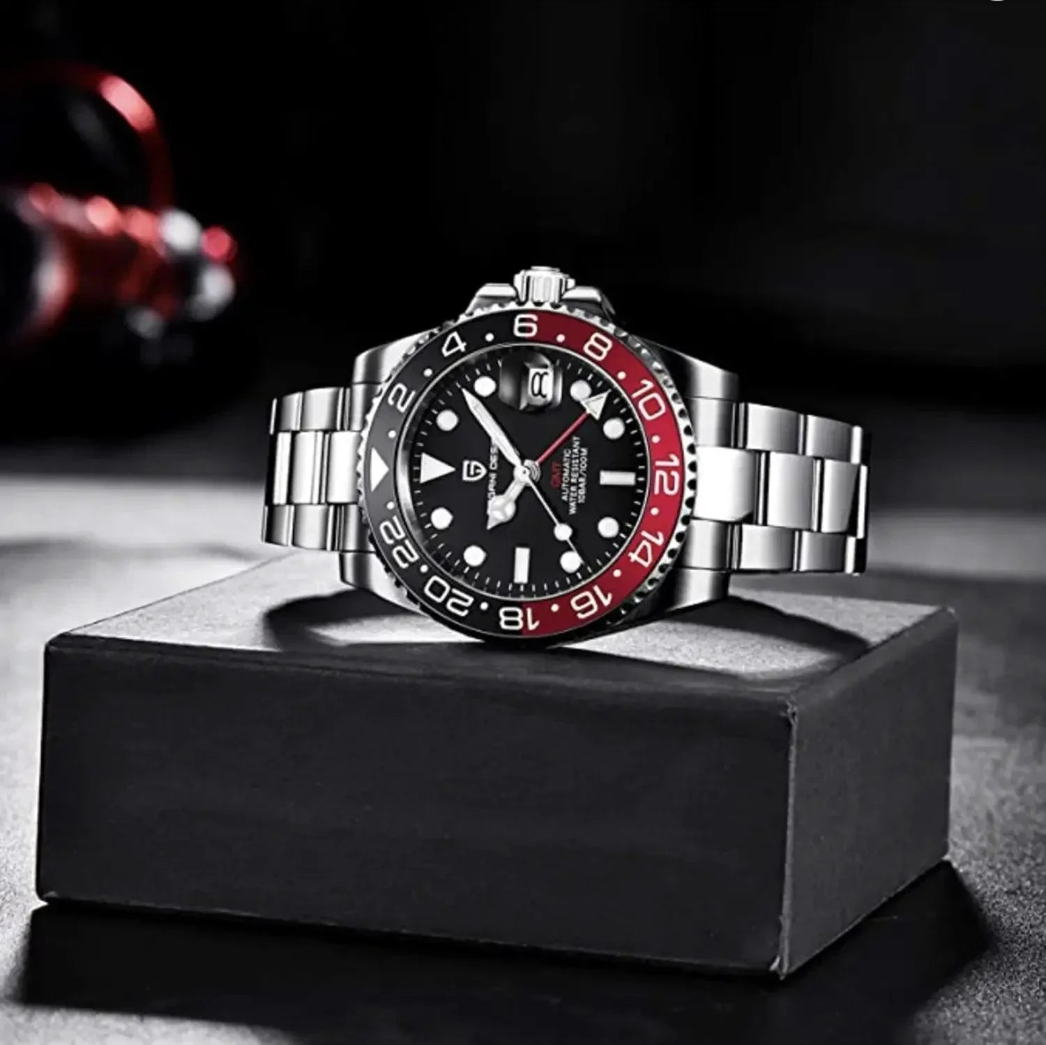 Pagani Design PD-1662 Waterproof Mechanical Automatic Watch Stainless Steel Men's 40MM Watch (Coke - Oyster Bracelet) - DREAM WATCHES