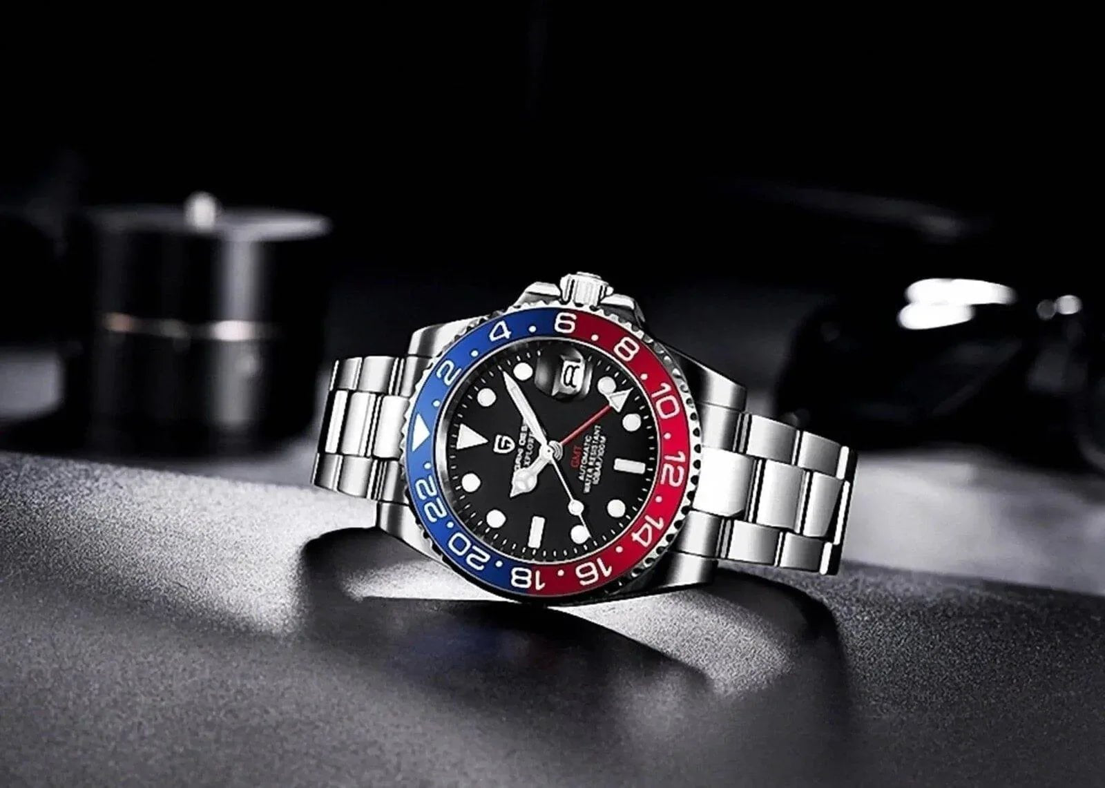 Pagani Design PD-1662 Waterproof Mechanical Automatic Watch Stainless Steel Men's (Pepsi - Oyster Bracelet) 40MM Watch - DREAM WATCHES