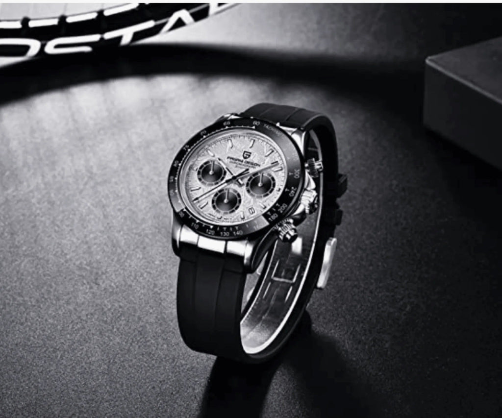 Pagani Design PD-1664 | Luxury | Meca-quartz Movement (SeikoVK63) | Stainless Steel Men's 40MM Watch (Meteorite Dial) - DREAM WATCHES