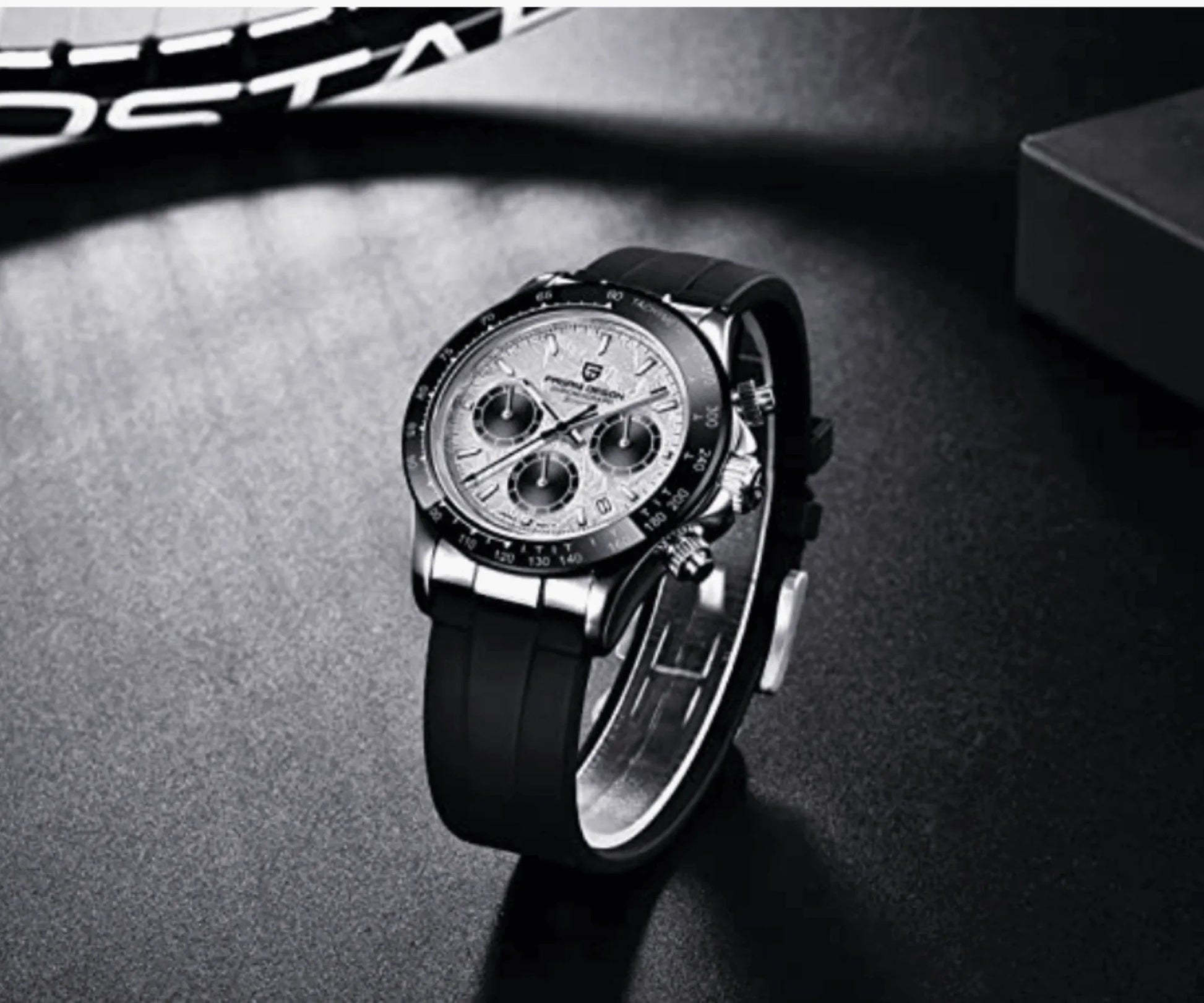 Pagani Design PD-1664 | Luxury | Meca-quartz Movement (SeikoVK63) | Stainless Steel Men's 40MM Watch (Meteorite Dial) - DREAM WATCHES