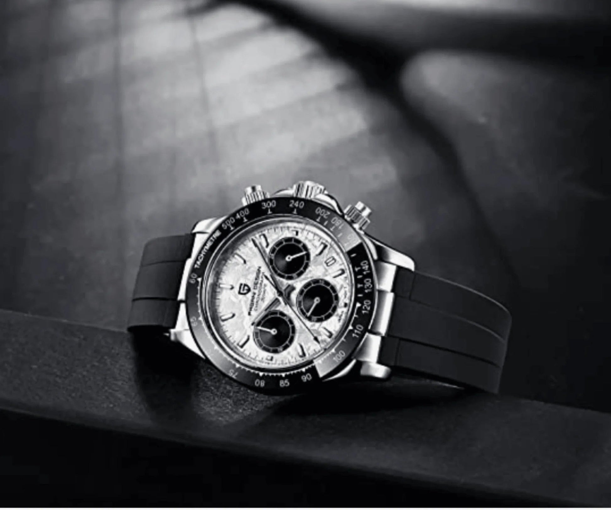 Pagani Design PD-1664 | Luxury | Meca-quartz Movement (SeikoVK63) | Stainless Steel Men's 40MM Watch (Meteorite Dial) - DREAM WATCHES