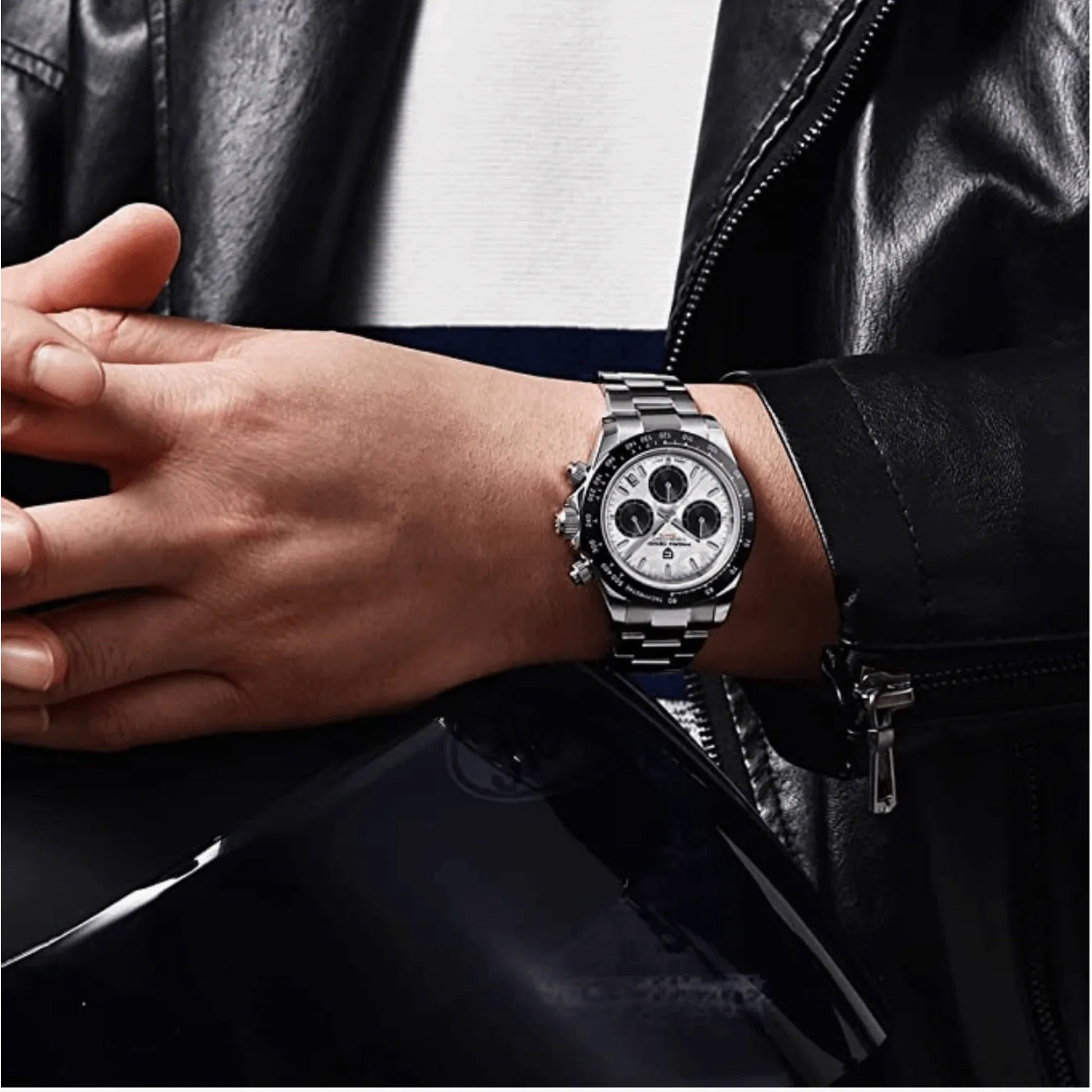 Pagani Design PD-1664 | Luxury | Meca-quartz Movement (SeikoVK63) | Stainless Steel Men's 40MM Watch (Meteorite Dial) - DREAM WATCHES