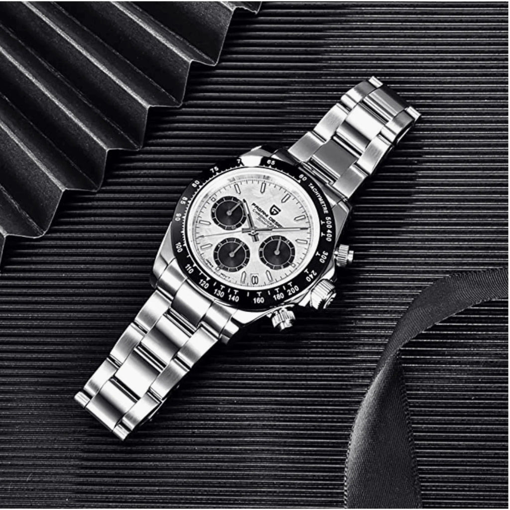 Pagani Design PD-1664 | Luxury | Meca-quartz Movement (SeikoVK63) | Stainless Steel Men's 40MM Watch (Meteorite Dial) - DREAM WATCHES