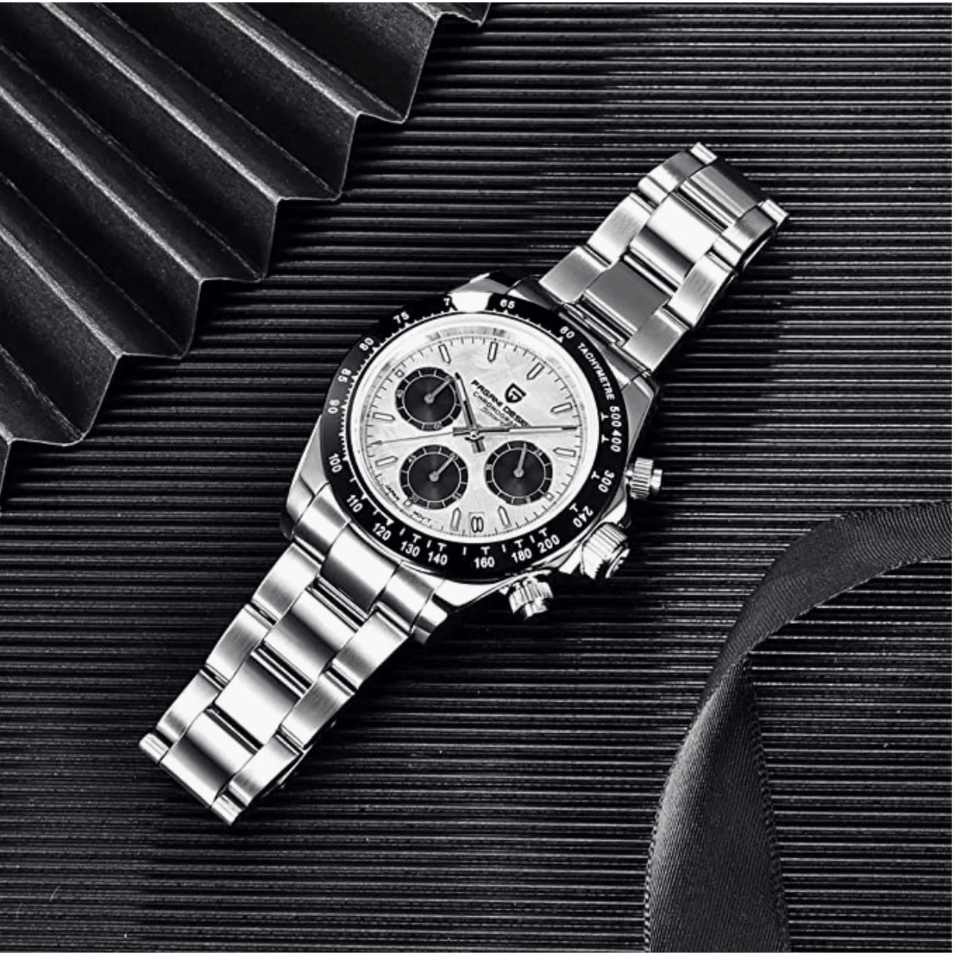 Pagani Design PD-1664 | Luxury | Meca-quartz Movement (SeikoVK63) | Stainless Steel Men's 40MM Watch (Meteorite Dial) - DREAM WATCHES