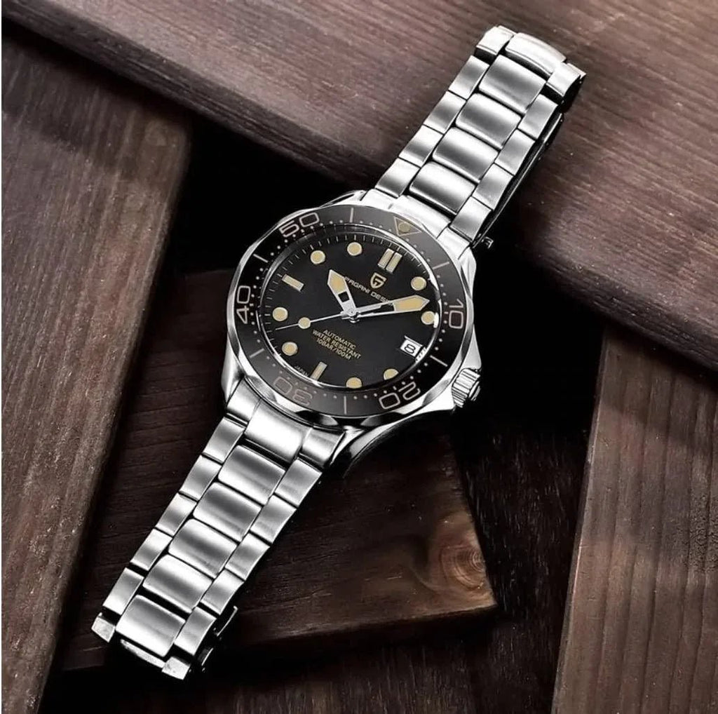 Pagani Design PD-1667 40mm Mens Automatic Waterproof Mechanical Watch with (Japanese NH-35 Movement) 007 Seamaster - DREAM WATCHES