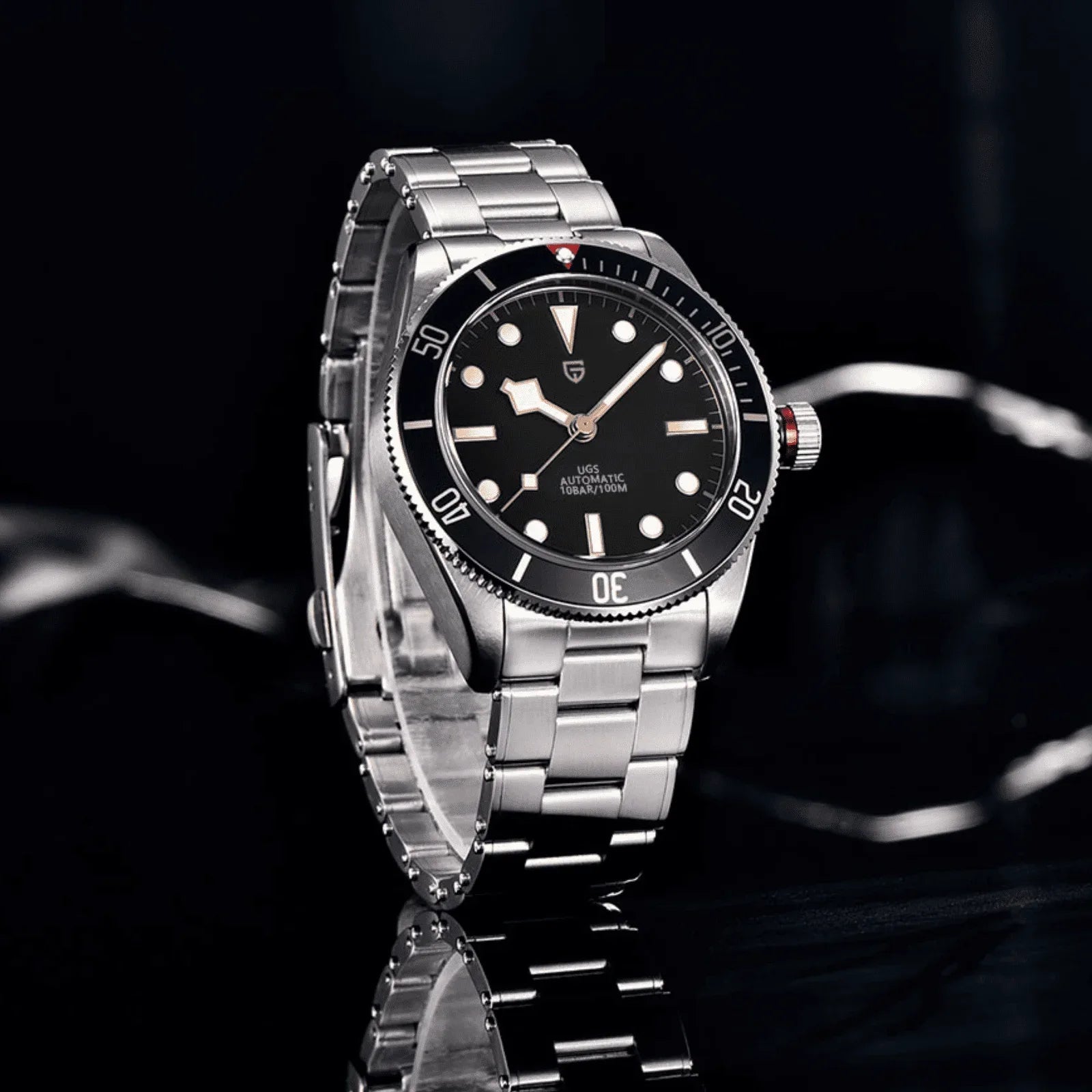 Pagani Design PD-1671 V2 42mm Mens Automatic Waterproof Mechanical Watch with (Japanese NH-35 Movement) - Black Bay - DREAM WATCHES