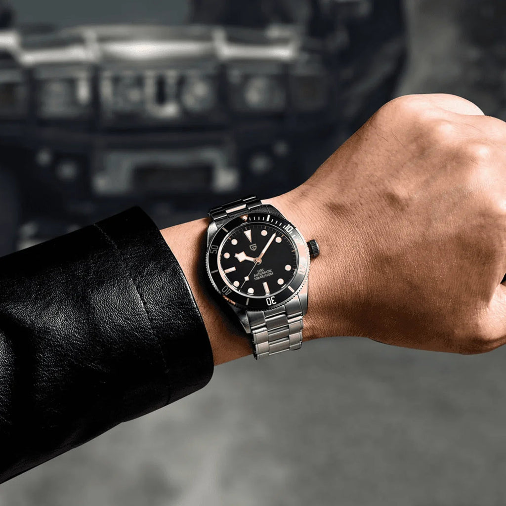Pagani Design PD-1671 V2 42mm Mens Automatic Waterproof Mechanical Watch with (Japanese NH-35 Movement) - Black Bay - DREAM WATCHES