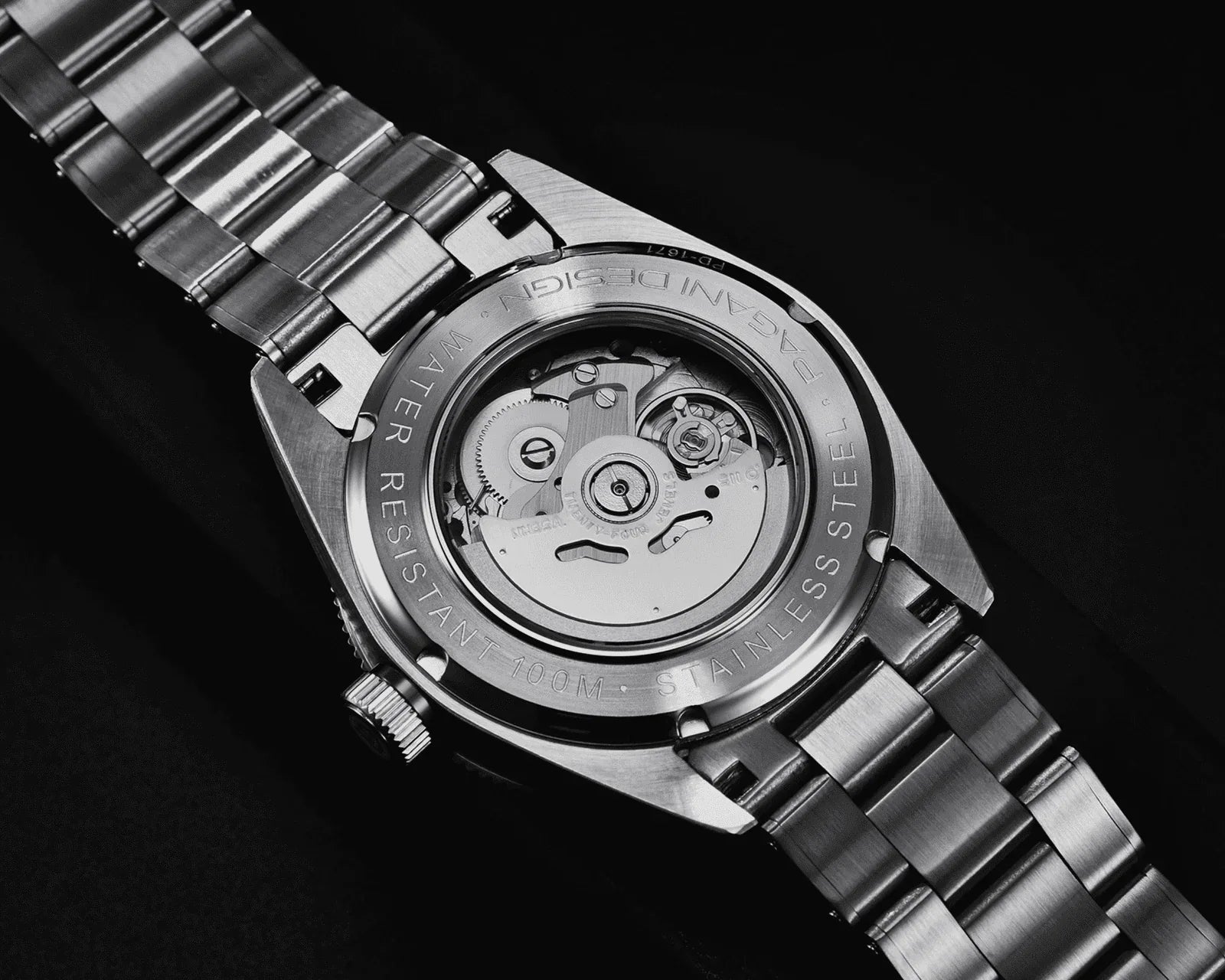 Pagani Design PD-1671 V2 42mm Mens Automatic Waterproof Mechanical Watch with (Japanese NH-35 Movement) - Black Bay - DREAM WATCHES