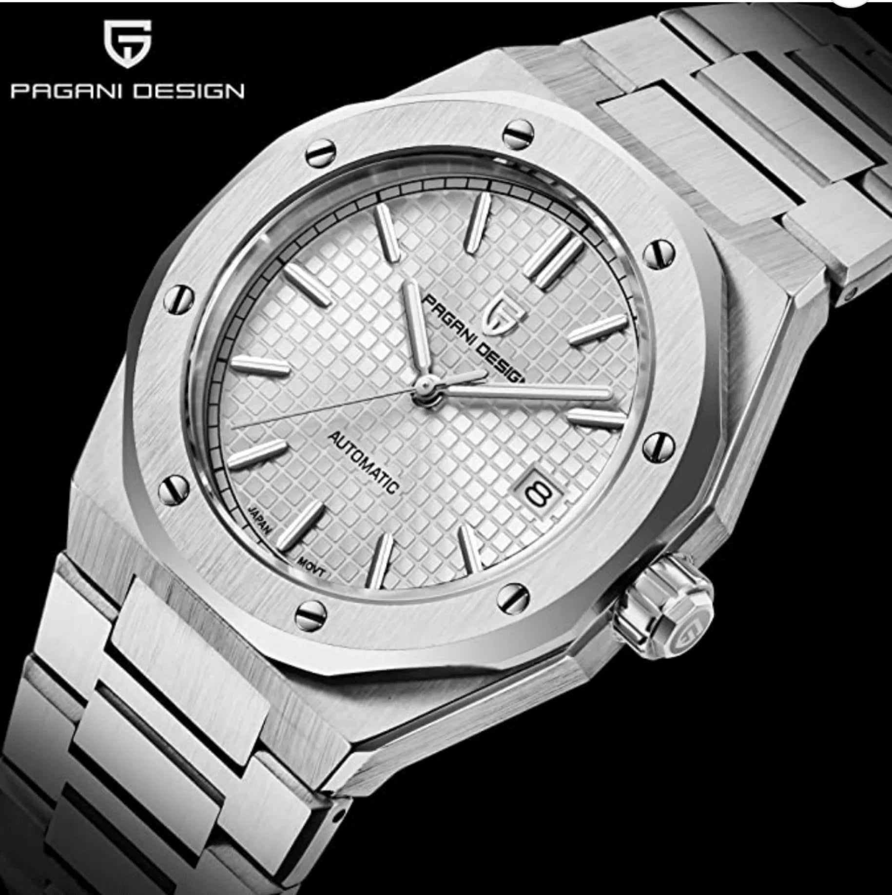 Pagani Design PD-1673 Royal Oak Men's 40mm NH35A Automatic Mechanical Watch 100M Waterproof Sapphire Crystal Stainless Steel Luminous Watch - DREAM WATCHES