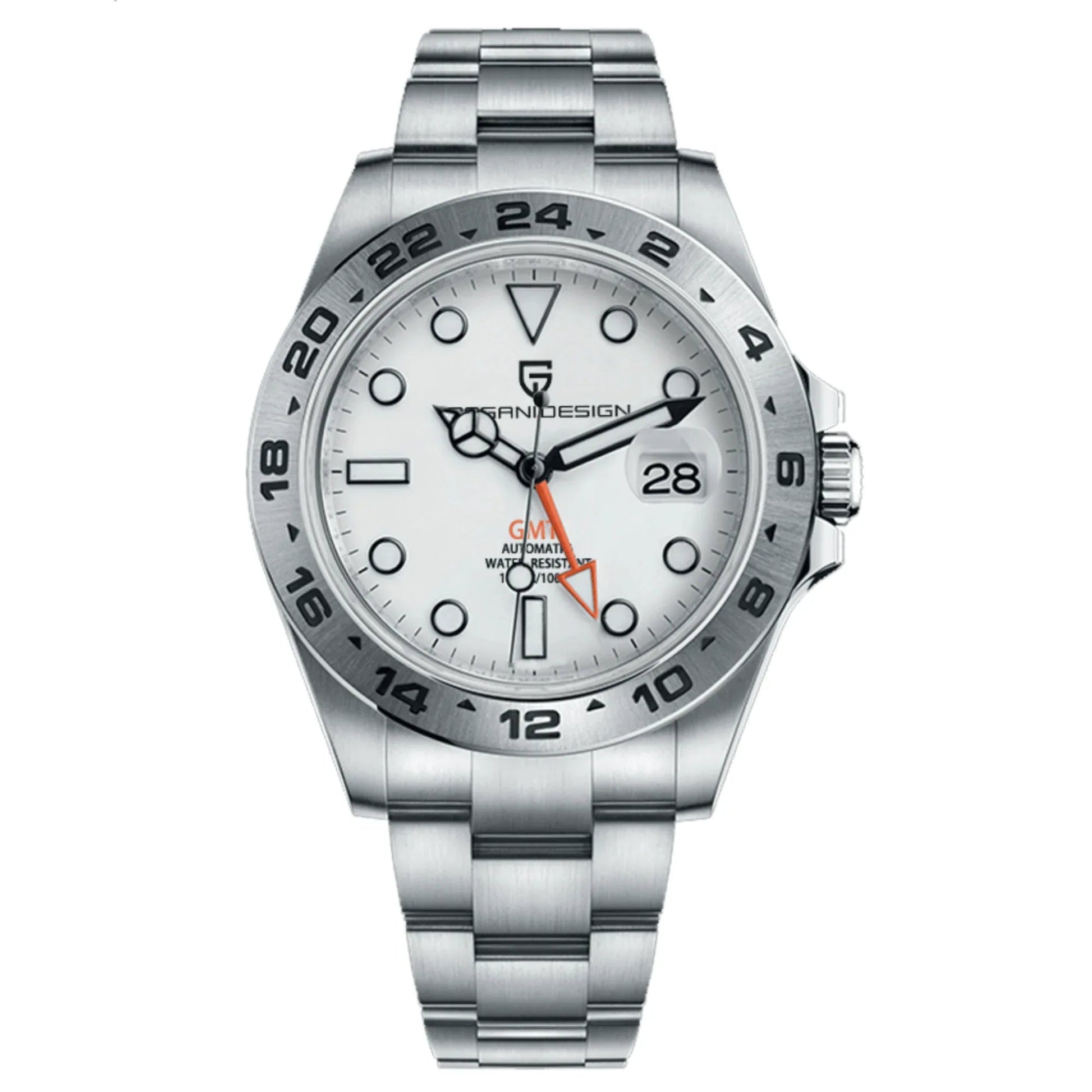 Pagani Design PD-1682 Waterproof Mechanical Automatic Watch Stainless Steel Men's 42MM Watch (GMT Explorer II) - DREAM WATCHES