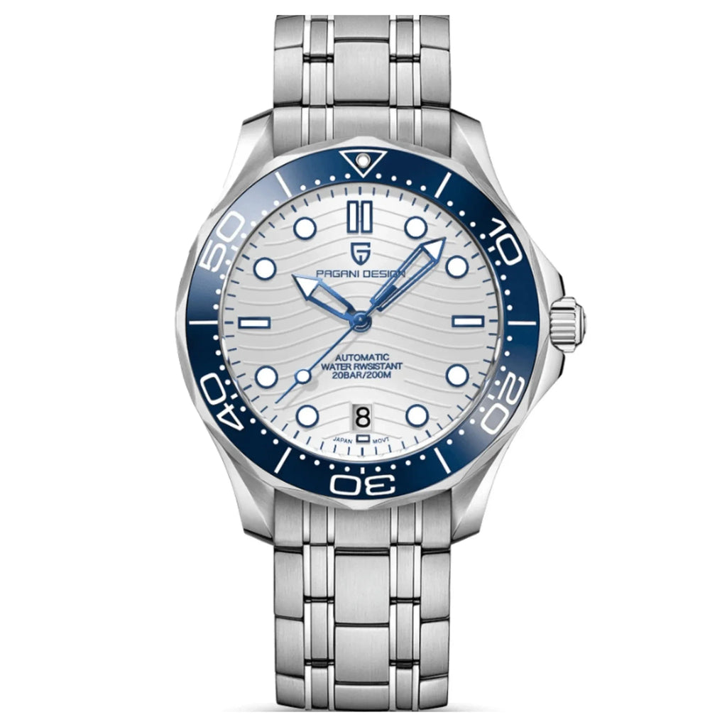 Pagani Design PD-1685 42MM (Japanese NH-35 Automatic Movement) Mechanical Watch 100M Waterproof Dive Watch Sapphire Stainless Steel Bracelet Watch Seamaster - DREAM WATCHES