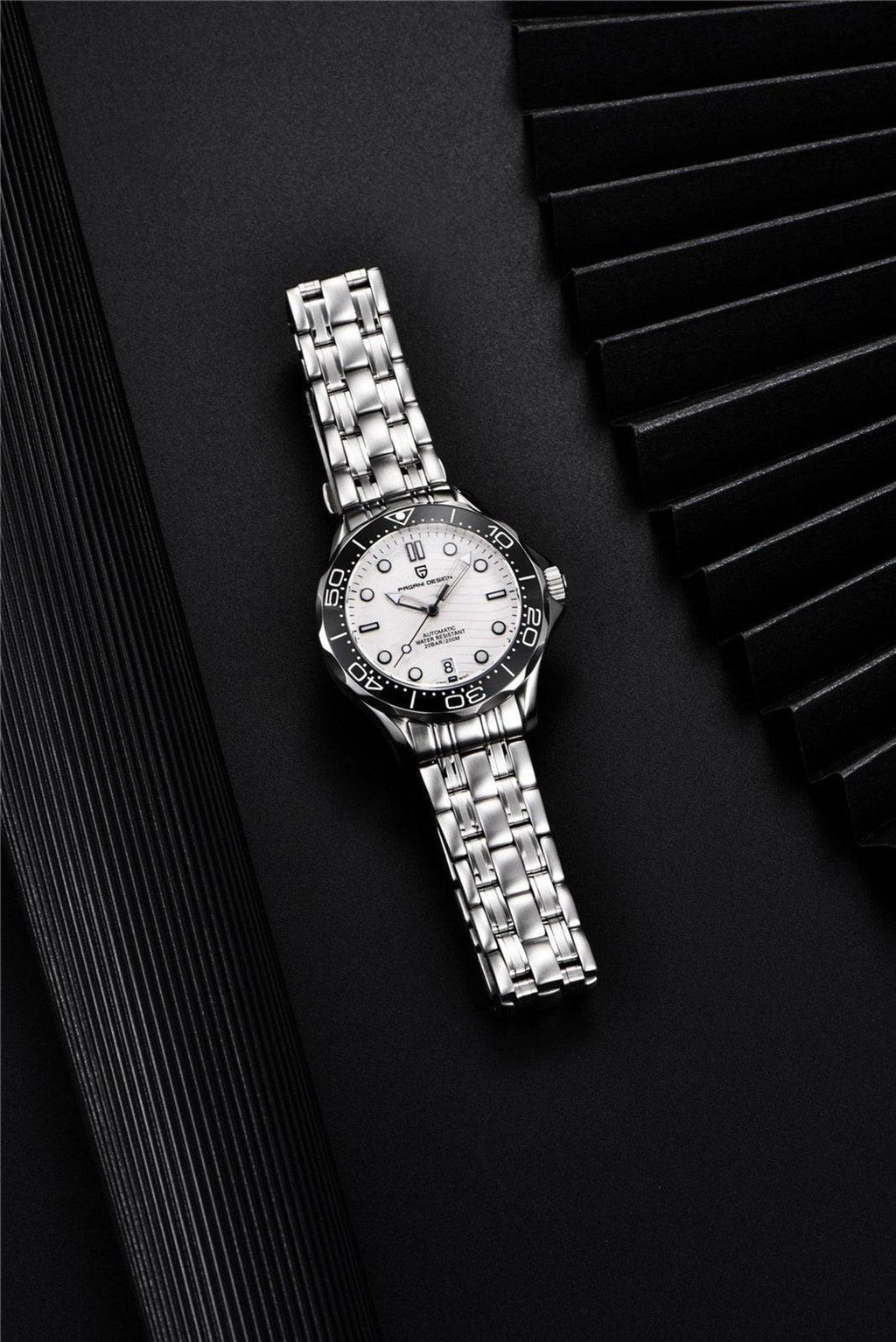 Pagani Design PD-1685 42MM (Japanese NH-35 Automatic Movement) Mechanical Watch 100M Waterproof Dive Watch Sapphire Stainless Steel Bracelet Watch Seamaster - DREAM WATCHES
