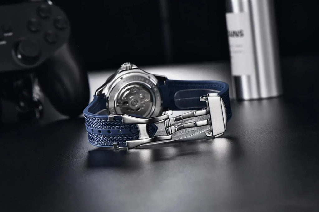 Pagani Design PD-1685 42MM (Japanese NH-35 Automatic Movement) Mechanical Watch 100M Waterproof Dive Watch Sapphire Stainless Steel Bracelet Watch Seamaster (Nylon Style Folding Clasp) - DREAM WATCHES