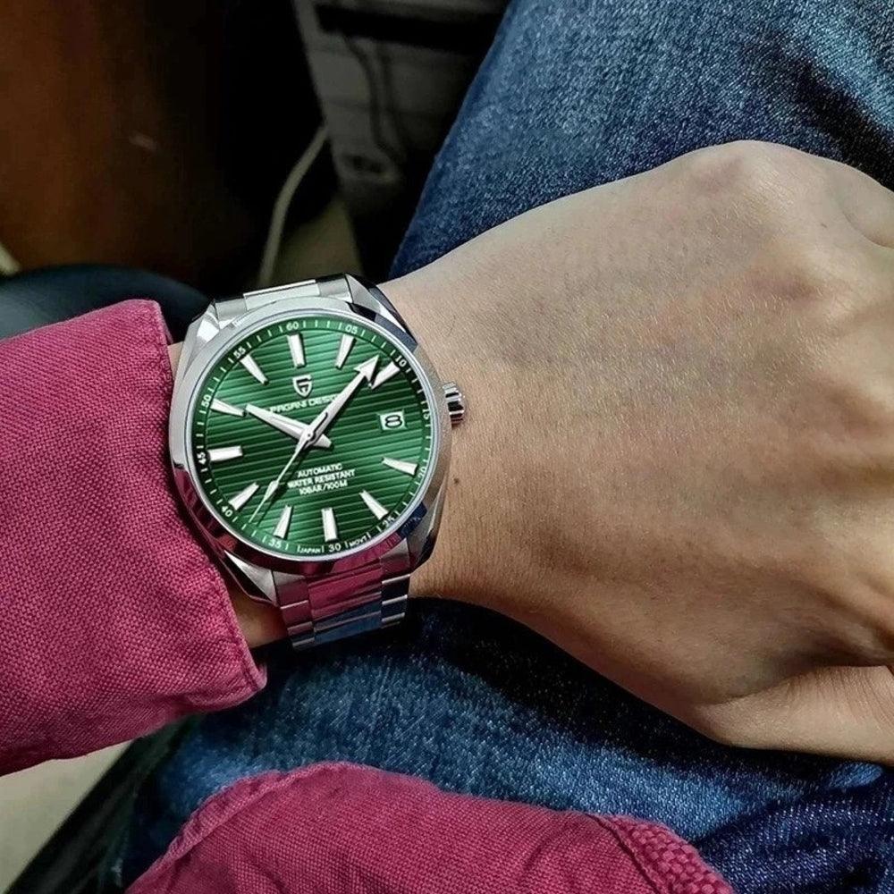 Pagani Design PD-1688 40MM (Seiko NH35A Automatic Movement) Mechanical Watch 100M Waterproof Dive Watch Sapphire Stainless Steel Watch Aqua Terra - DREAM WATCHES