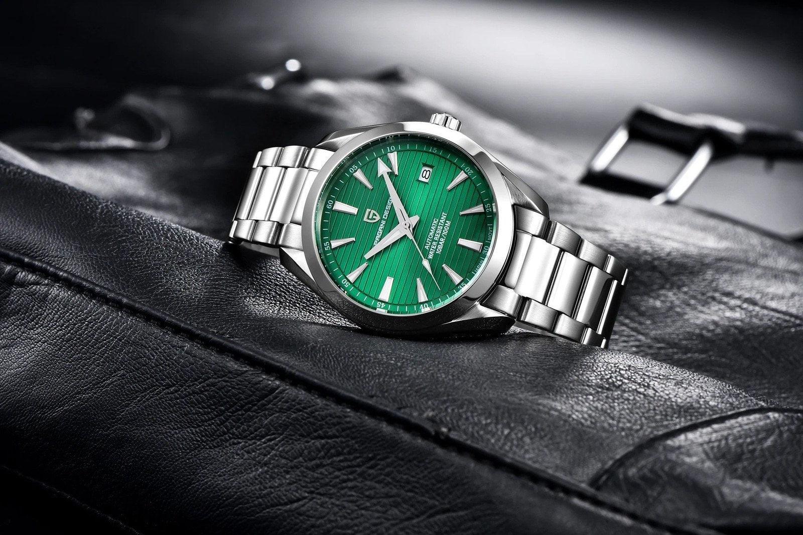 Pagani Design PD-1688 40MM (Seiko NH35A Automatic Movement) Mechanical Watch 100M Waterproof Dive Watch Sapphire Stainless Steel Watch Aqua Terra - DREAM WATCHES