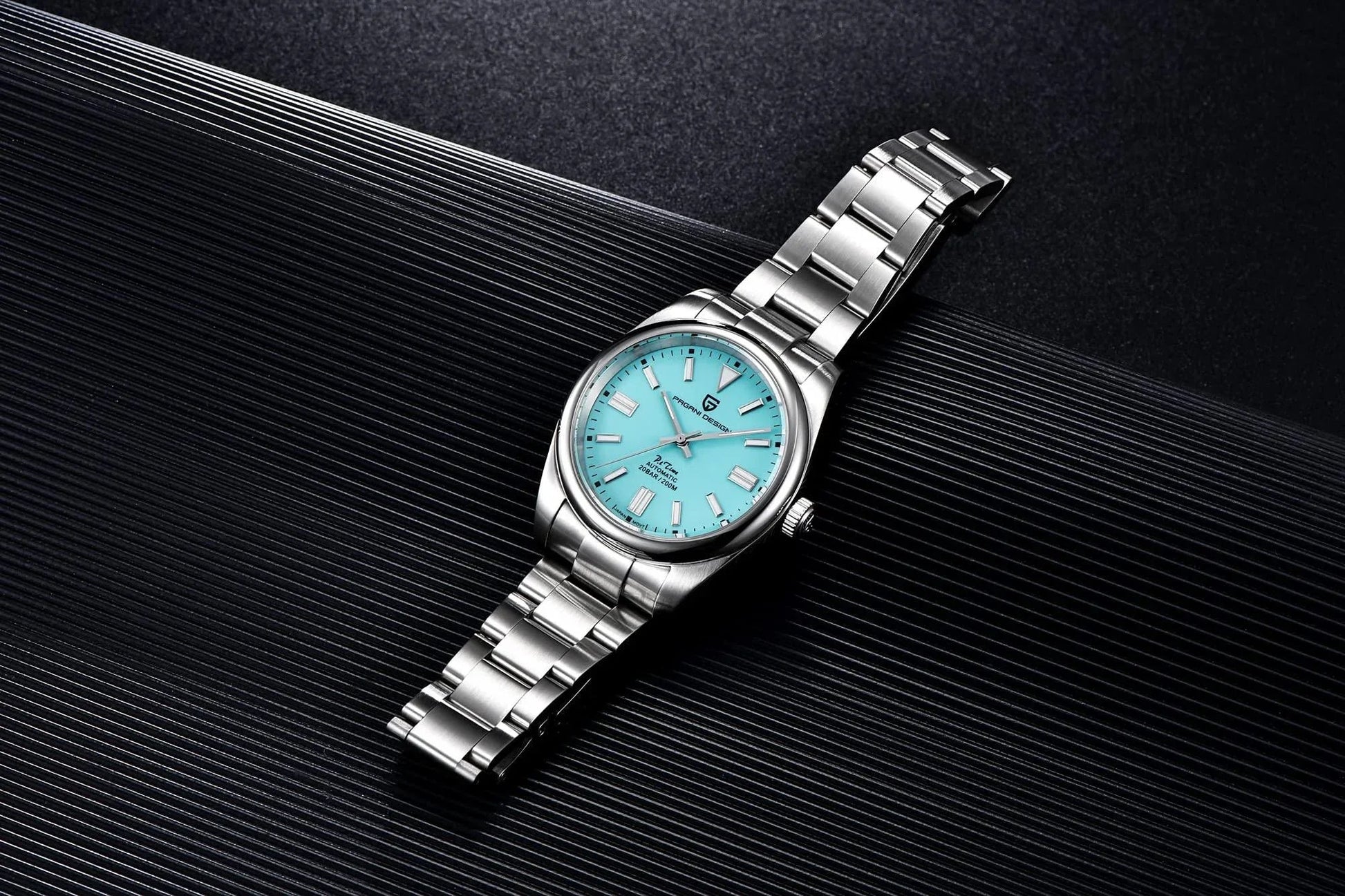 Pagani Design PD-1690 39 MM (Automatic Movement) Mechanical Watch Sapphire Stainless Steel Watch Date Just" Tiffany Blue Dial" - DREAM WATCHES