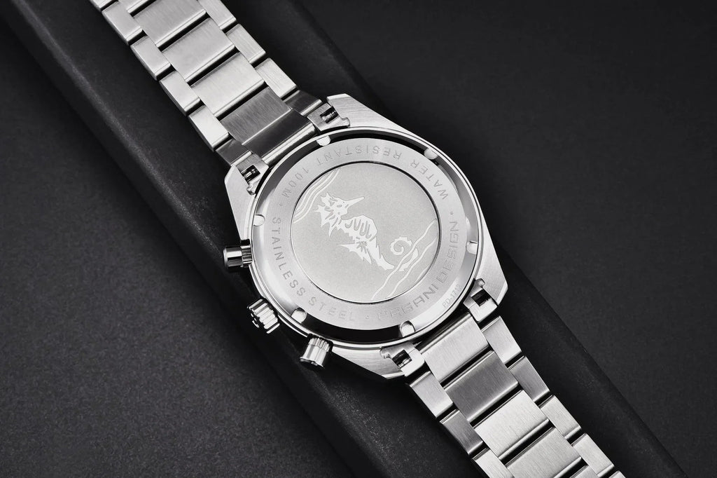 Pagani Design PD-1712 Chronograph Luxury Waterproof Stainless Steel Men's Watch 40MM Watch (Movement Japanese VK63) Blue Dial - DREAM WATCHES