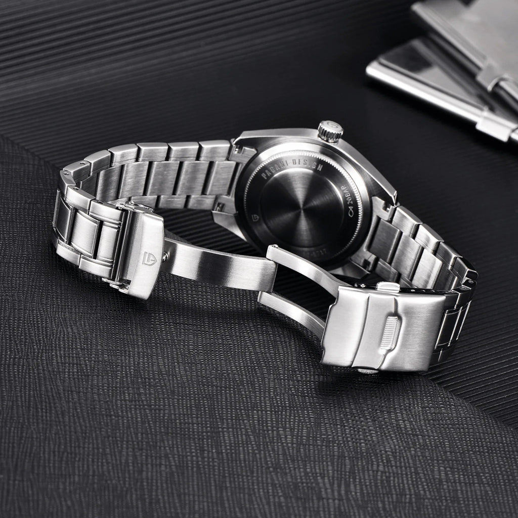 Pagani Design PD-1717 38 MM (Japan NH35A Automatic Movement) AR Coating Mechanical Watch Stainless Steel Watch Spirit Pilot Homage V2- White - DREAM WATCHES