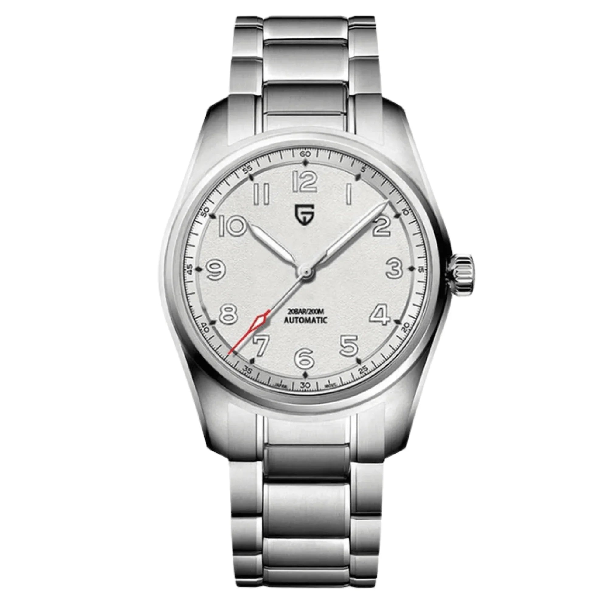 Pagani Design PD-1717 38 MM (Japan NH35A Automatic Movement) AR Coating Mechanical Watch Stainless Steel Watch Spirit Pilot Homage V2- White - DREAM WATCHES