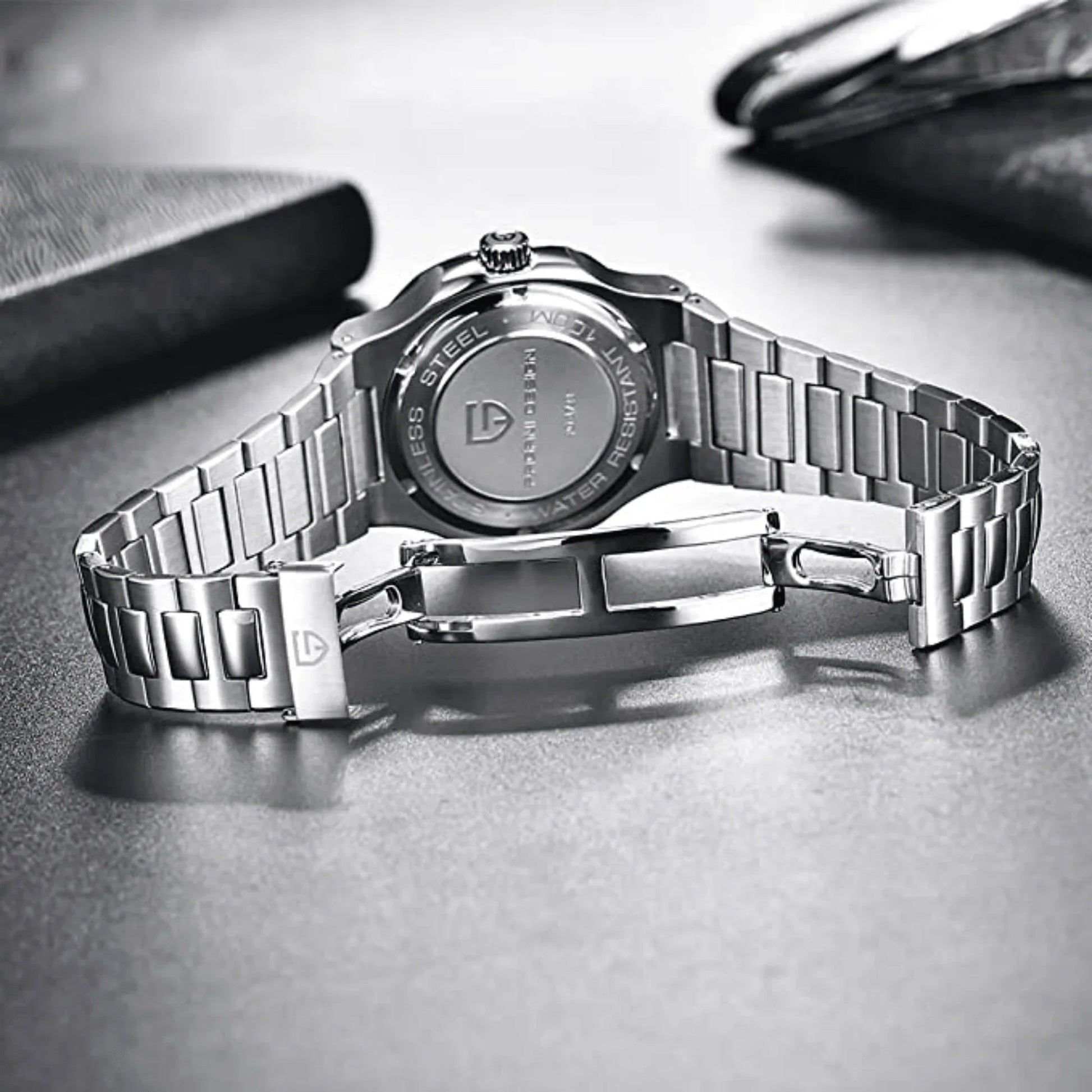 Pagani Design PD-1728 Nautilus Homage Automatic Movement (ST6) | Stainless Steel Dial Men's 40MM Watch | Green Dial - DREAM WATCHES