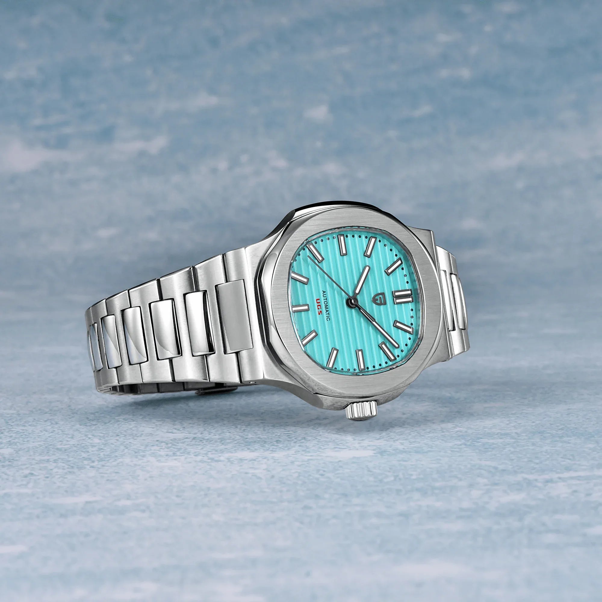 Pagani Design PD-1728 Nautilus Homage Automatic Movement (ST6) | Stainless Steel Dial Men's 40MM Watch | Tiffany Blue Dial - DREAM WATCHES