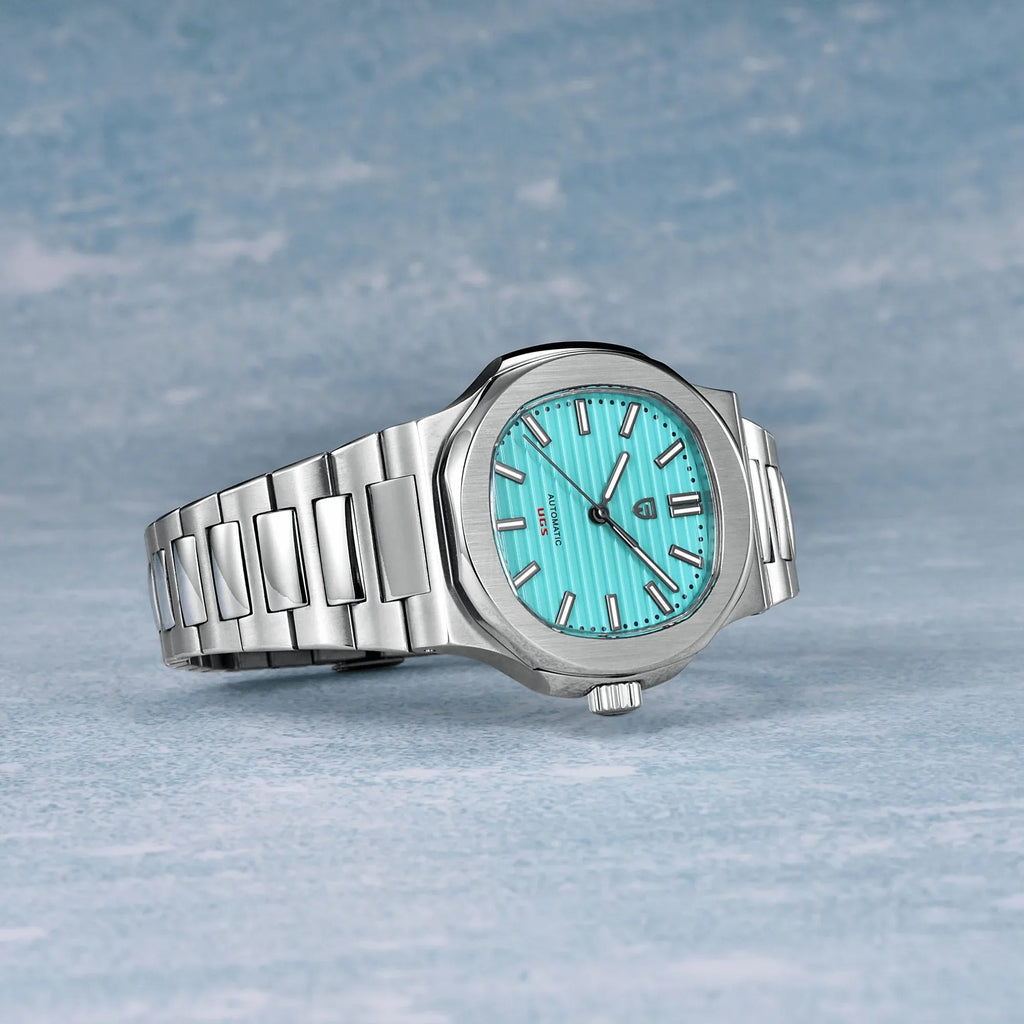 Pagani Design PD-1728 Nautilus Homage Automatic Movement (ST6) | Stainless Steel Dial Men's 40MM Watch | Tiffany Blue Dial - DREAM WATCHES