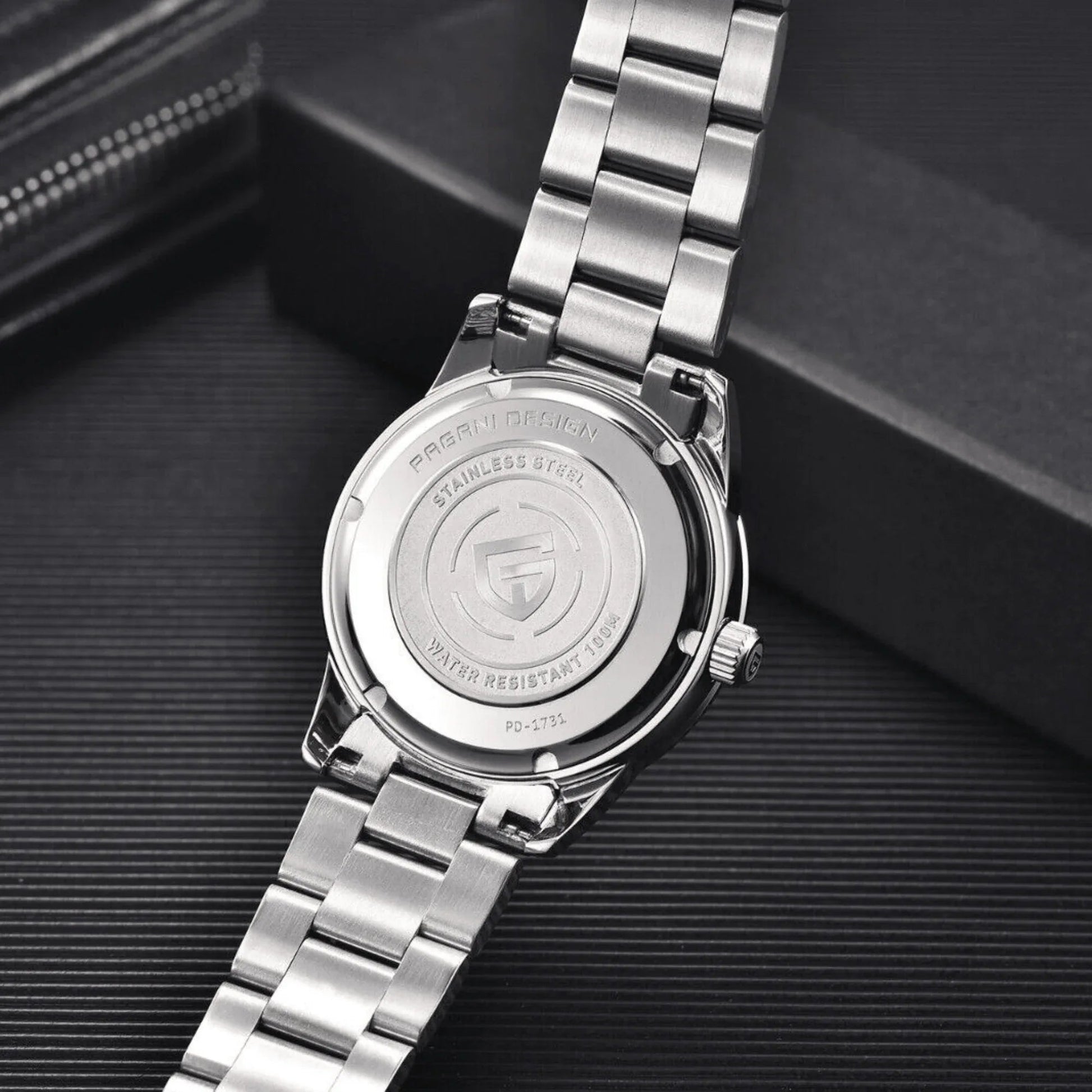 Pagani Design PD-1731 Grand Seiko Homage Luxury Quartz Movement (Japanese VH31) AR Coating Stainless Steel Men's 40MM Watch - Cream - DREAM WATCHES