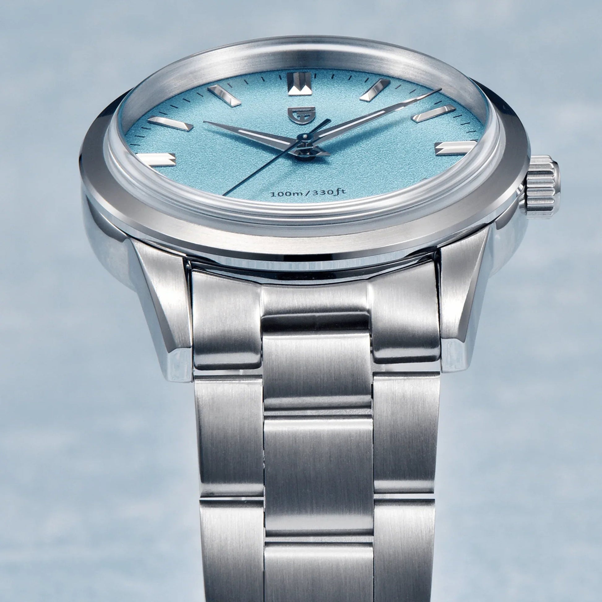 Pagani Design PD-1731 Grand Seiko Homage Luxury Quartz Movement (Japanese VH31) AR Coating Stainless Steel Men's 40MM Watch - Ice Blue - DREAM WATCHES