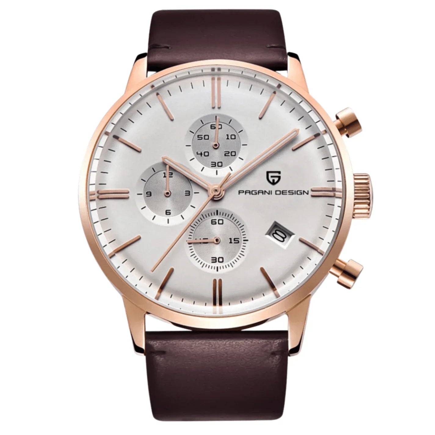 Pagani Design PD-2720K Chronograph (Movement Japanese VK67) | Stainless Steel Men's Luxury Watch - Off-White Dial - DREAM WATCHES