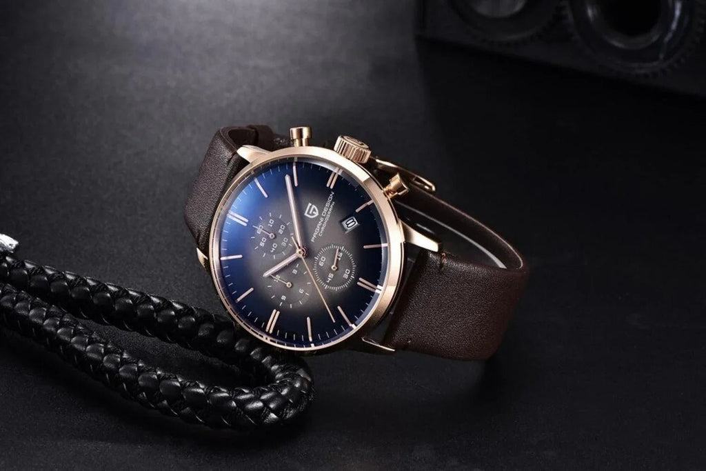 Pagani Design PD-2720K Chronograph (Movement Japanese VK67) | Stainless Steel Men's Luxury Watch Sunburst Dial - DREAM WATCHES