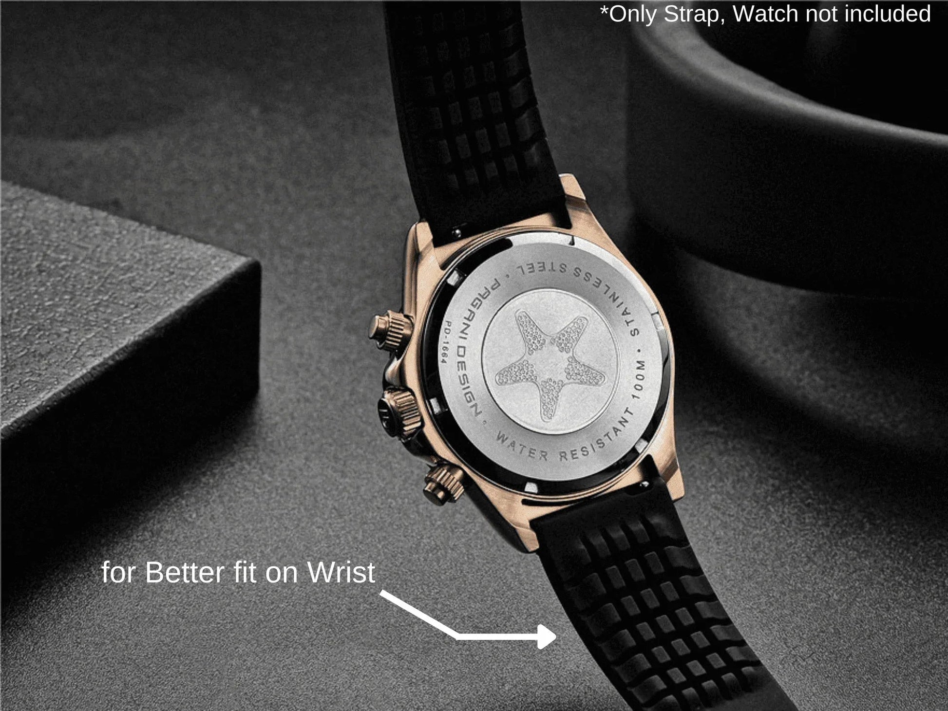 Pagani Design Rubber Comfort fit Band 20 mm - DREAM WATCHES